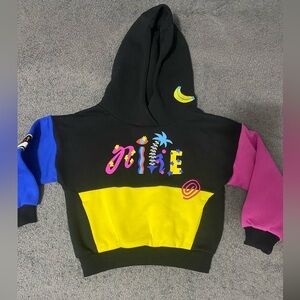 Toddler Boys Black Fleece Hoodie